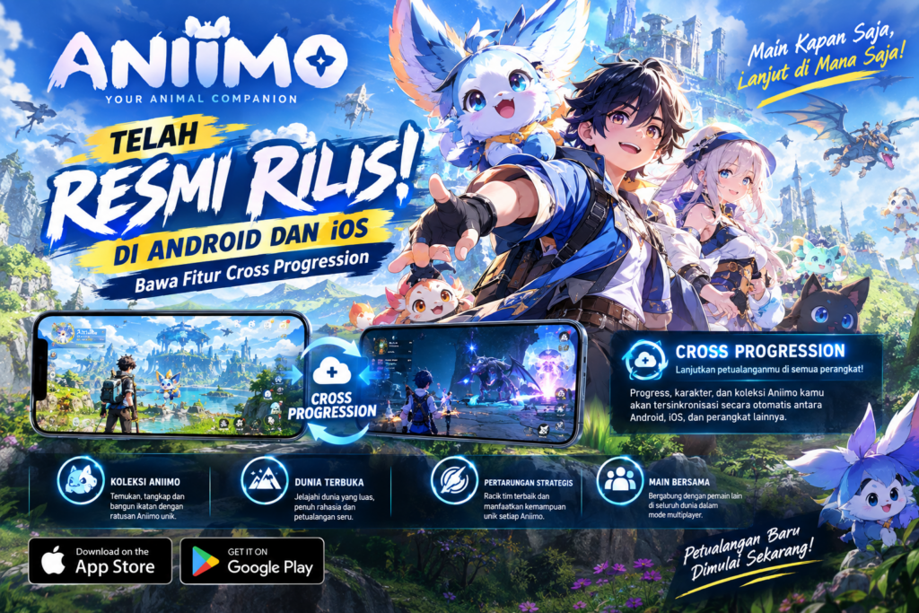 Aniimo Resmi Rilis di Android dan iOS, Bawa Fitur Cross Progression