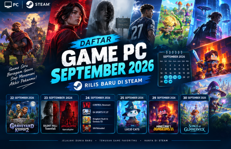 Daftar Game PC Baru yang Rilis September 2026 di Steam